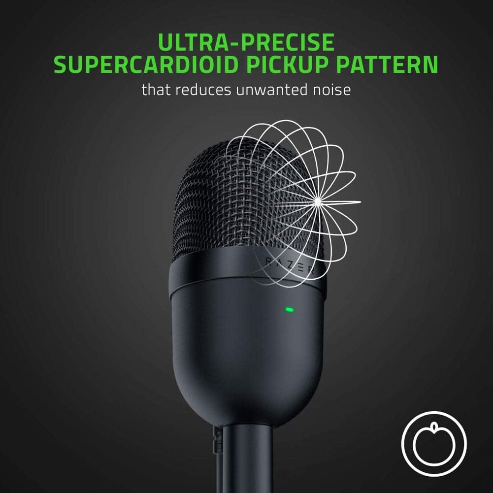 Black USB Streaming Microphone with Supercardioid Pick-Up Pattern H725
