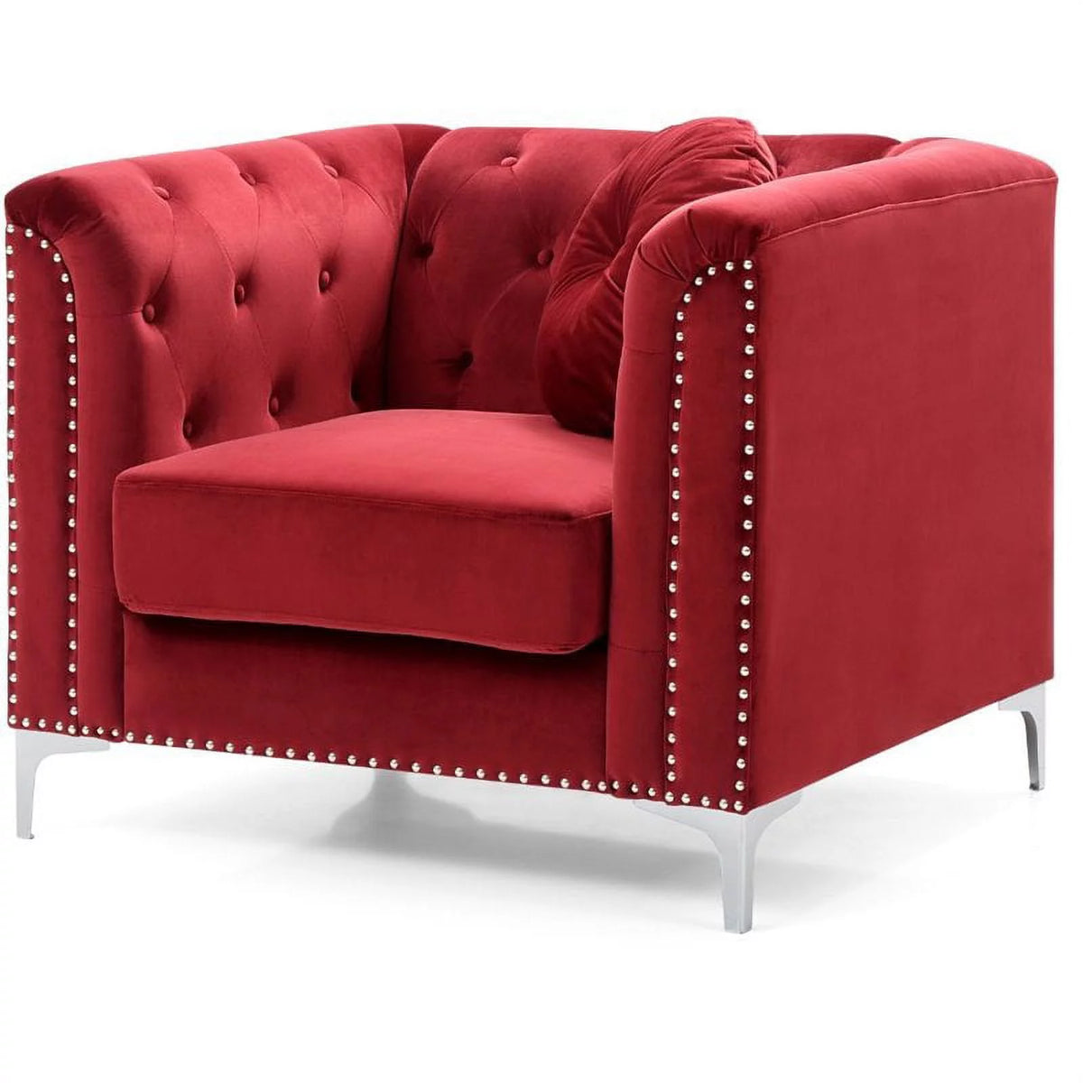 Velvet Sofa Chaise and Chair 2-Piece Set S876773