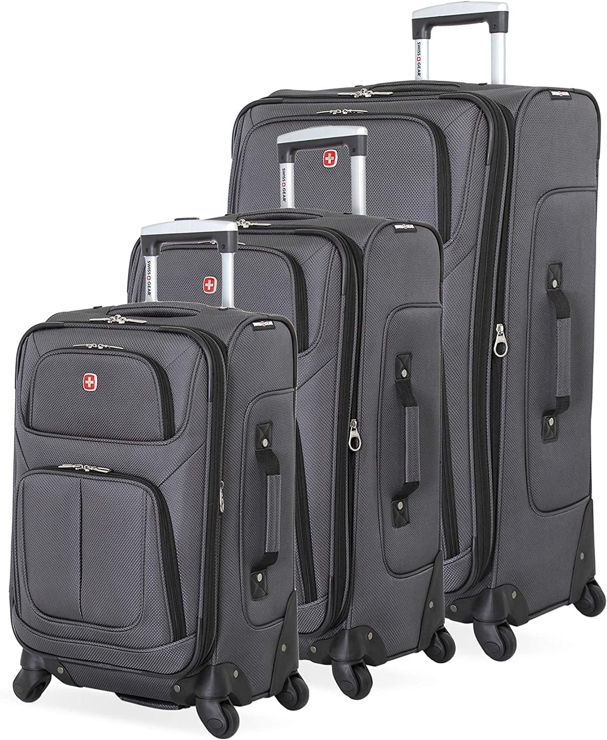 3 PC Spinner Suitcase Set Dark Grey A49650