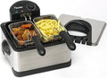 Double 2000W Silver Fryer W8584