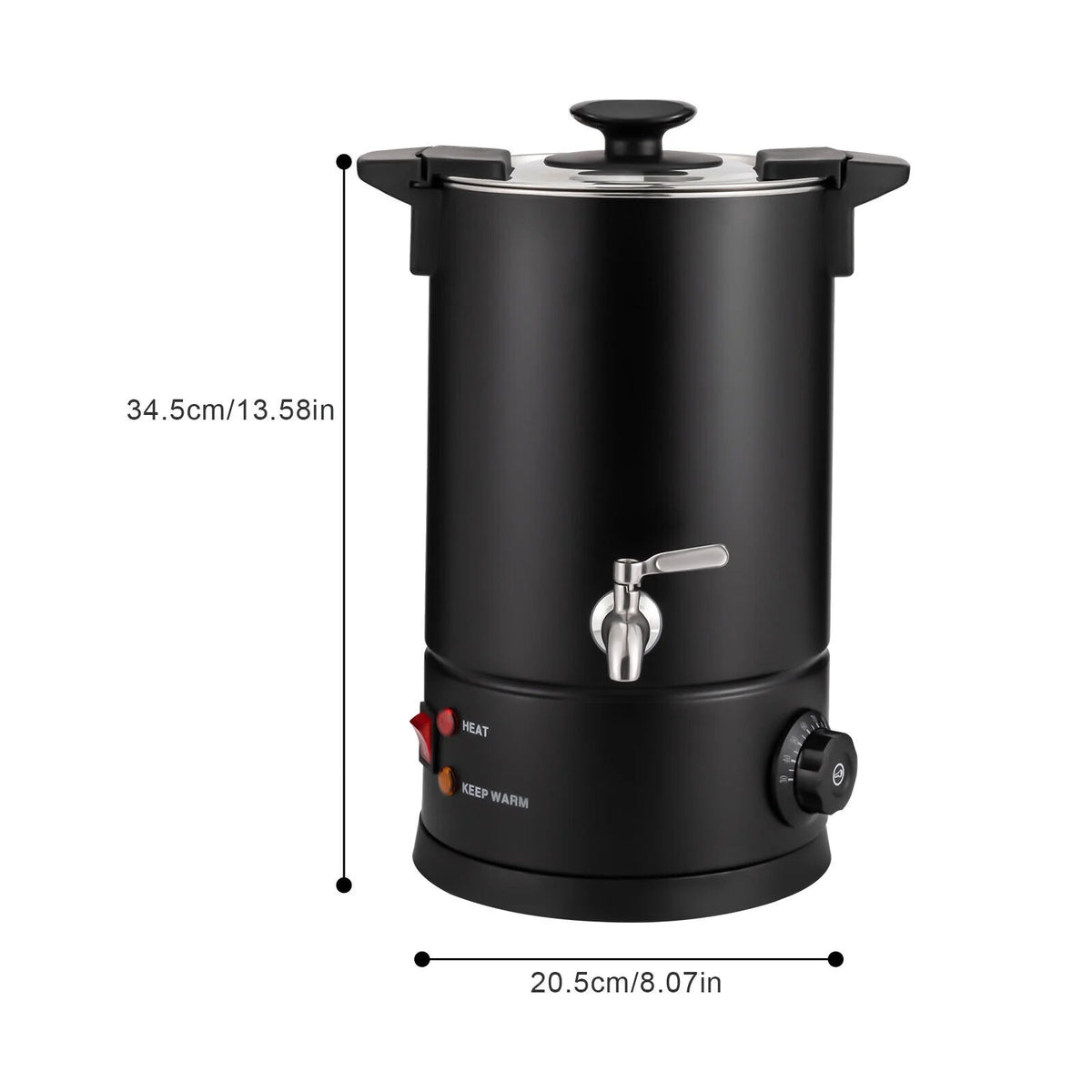 8L 1KW Stainless Steel Commercial Coffee Urn S113817