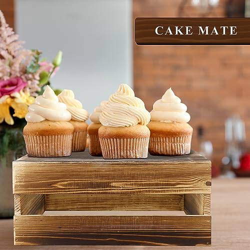 4 Pieces Wood Cupcake Display Stand Risers D952325