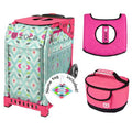 Hot Pink/Black Seat Cover with Pink Lunchbox I18023