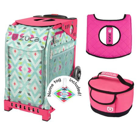 Hot Pink/Black Seat Cover with Pink Lunchbox I18023