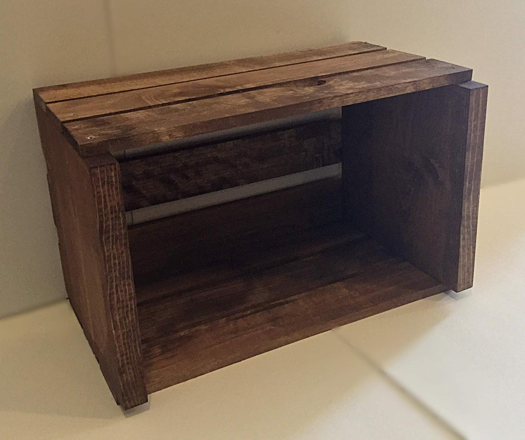 Vinyl Record Storage Wood Crate V978207