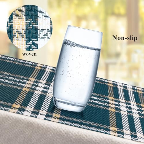 Gold Placemats Set of 6 Rectangle Vinyl Table Mats U3946