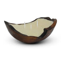Teakwood Bowl Candle D823453