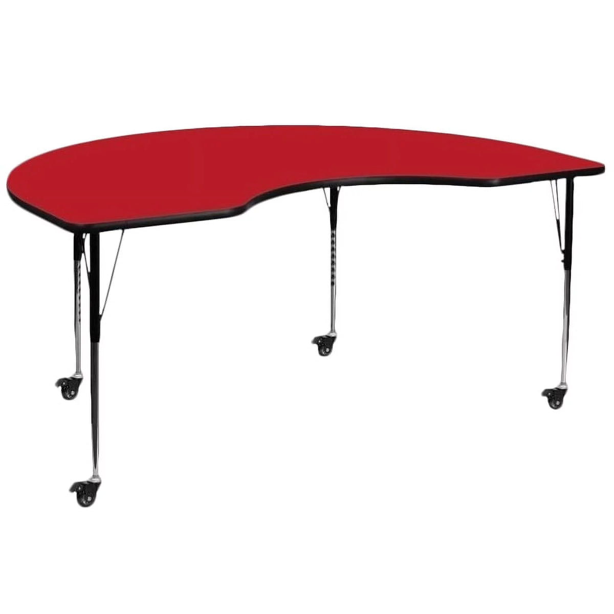 Red Kidney-Shaped Mobile Activity Table C429