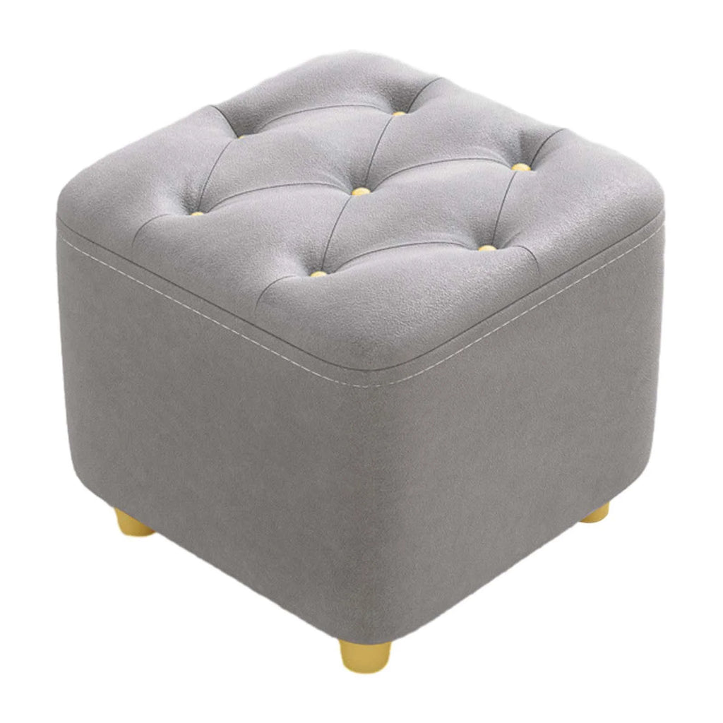 Gray Square Ottoman Stool W240176