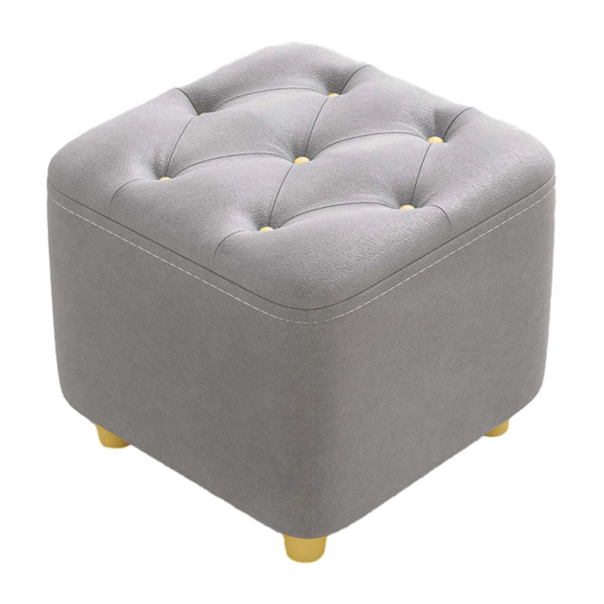 Gray Square Ottoman Stool W240176