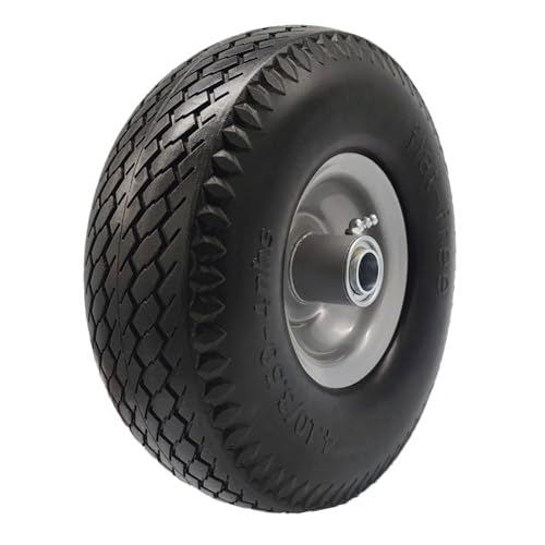 4.10/3.50-4" Flat Free Utility Tire on Wheel with 3.5" Centered Hub F583673