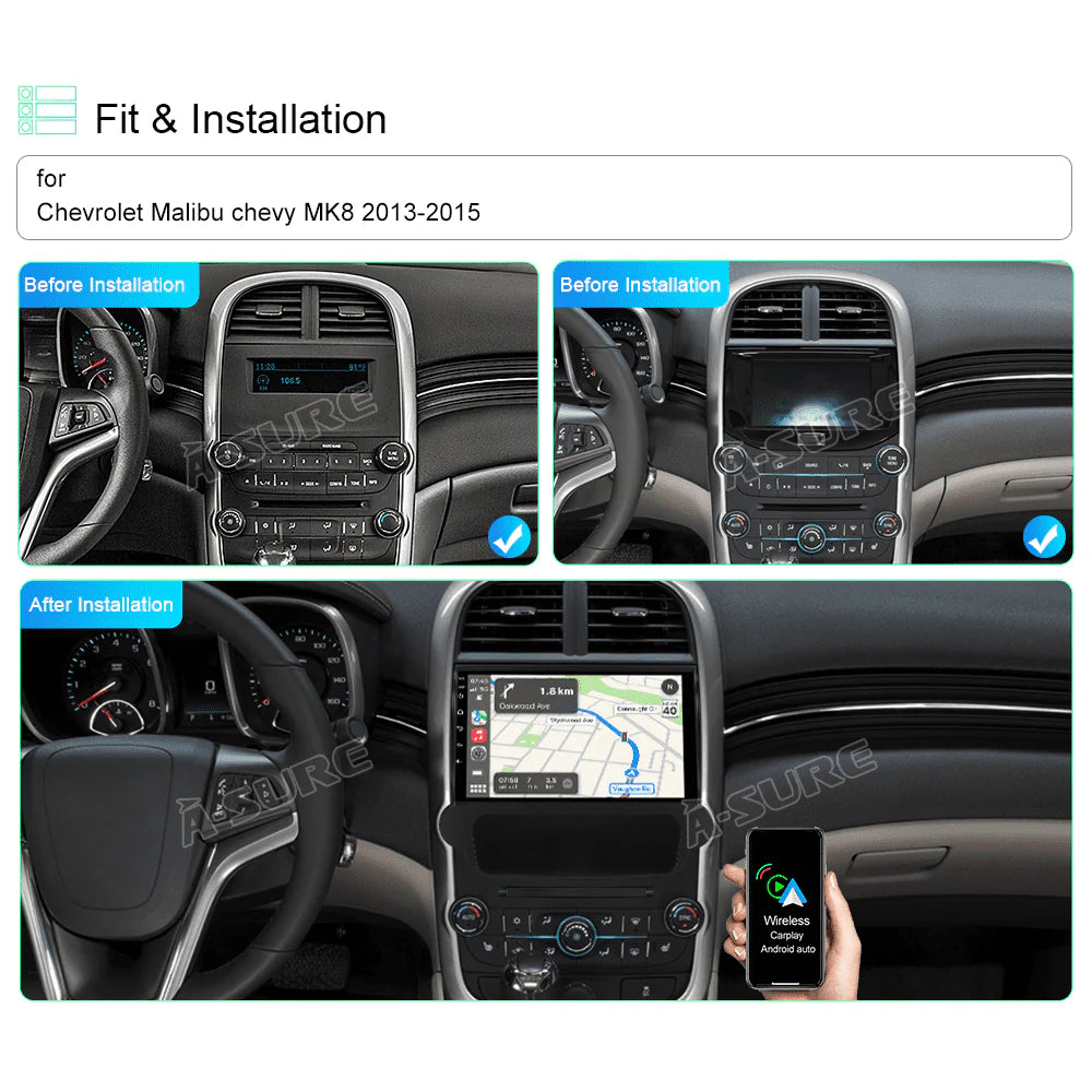 2+32GB Carplay Android 11 Car Stereo GPS Radio E873