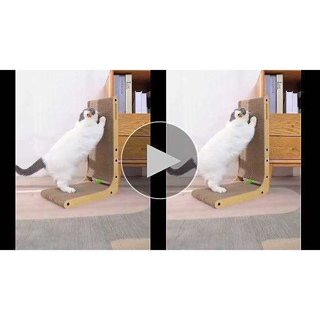 Cardboard Cat Scratcher with Ball Toy K7646