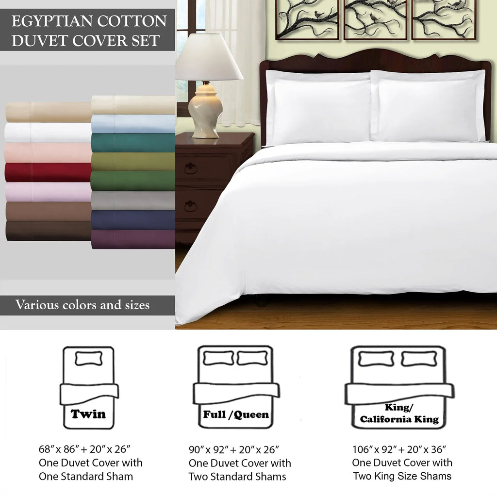 Lilac Egyptian Cotton Duvet Cover Set, Twin A95074