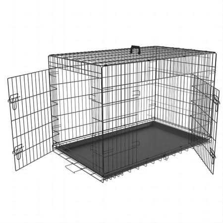 Large Dog Crate with Divider and Double Door E1668