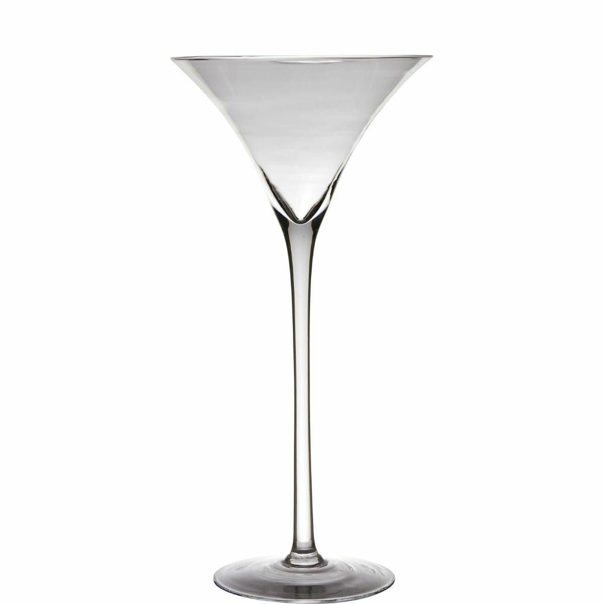 Clear Contemporary Martini Glass Vase A271