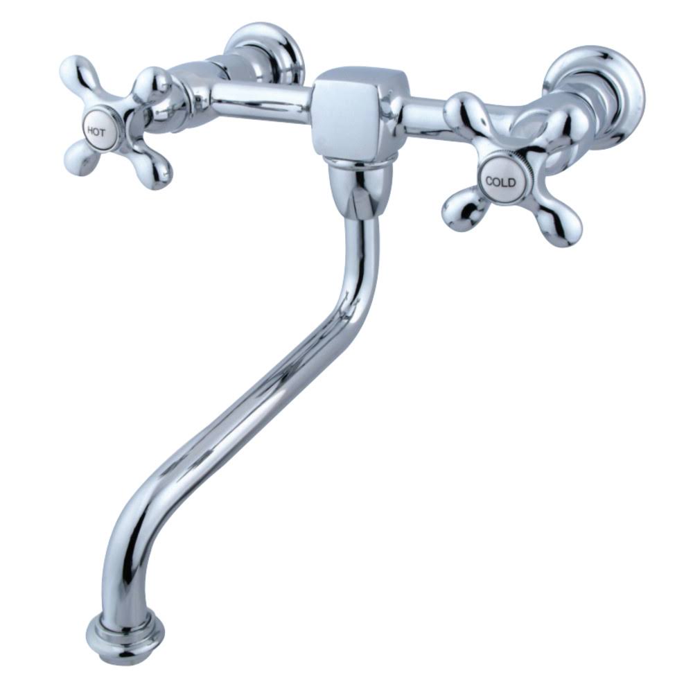 Polished Chrome Wall Mount Bathroom Faucet F8045
