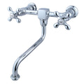 Polished Chrome Wall Mount Bathroom Faucet F8045