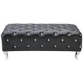 Tufted Bench - Black K346