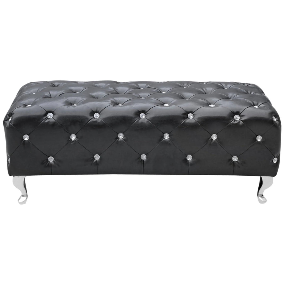 Tufted Bench - Black K346