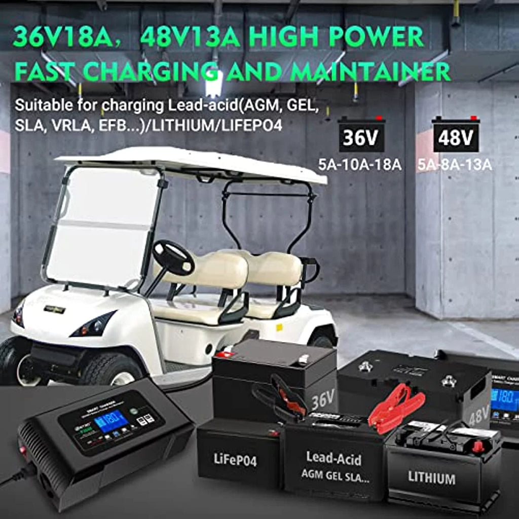 36V 18-Amp and 48V 13-Amp Golf Cart Battery Charger L75380