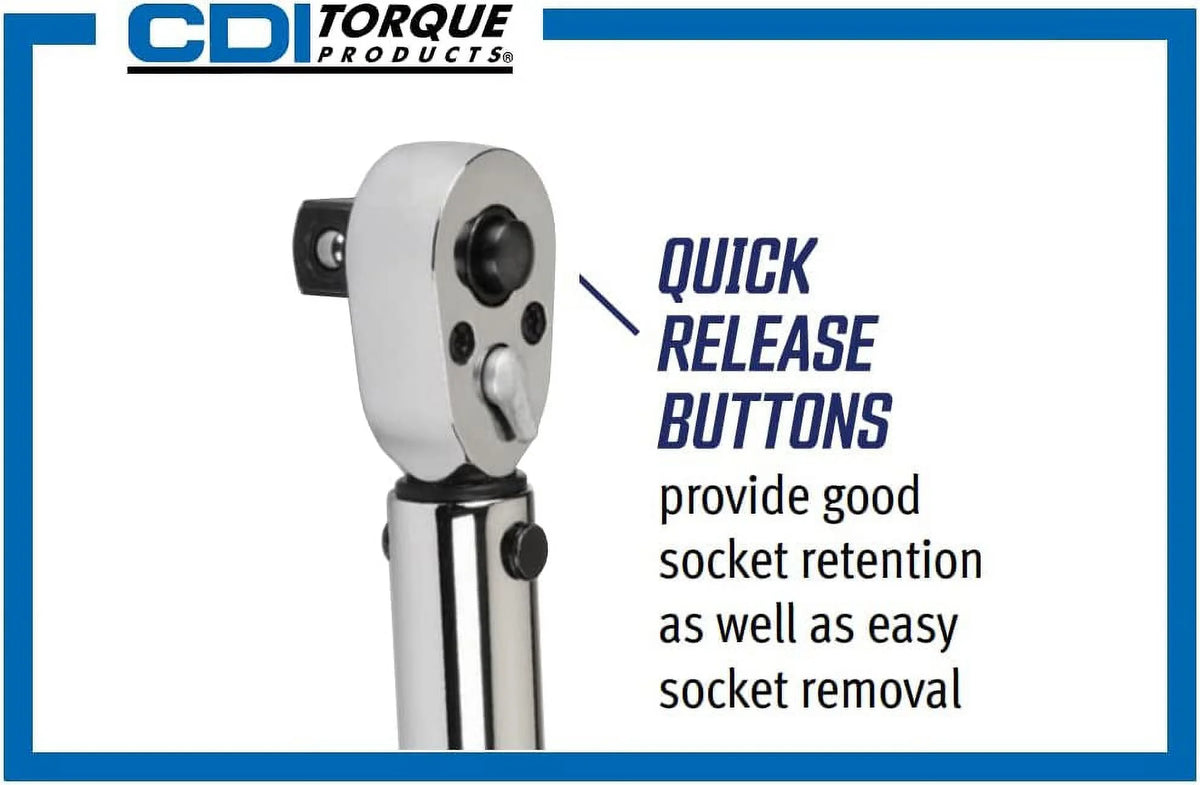 3/8-Inch Drive Metal Handle Click Type Torque Wrench Q981947