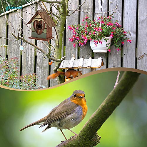 Hanging Bird House Distressed Wooden Birdhouse U568985