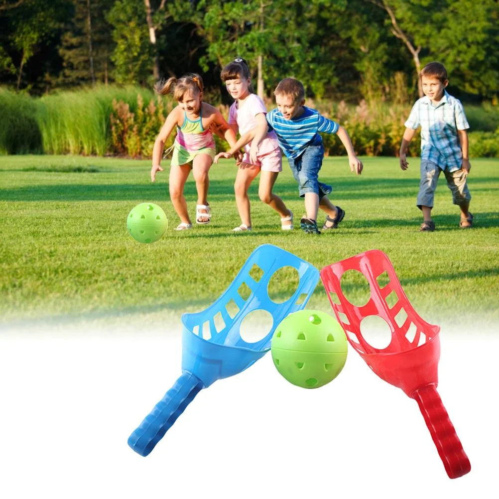Scoop Ball Game Set with Scoops and Balls Outdoor Throwing and Catching Game P837983