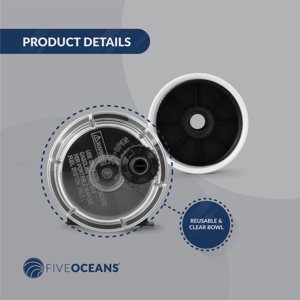 Fuel Filter Water Separator with Clear Bowl G2862