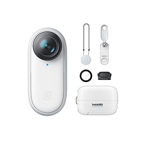 Small Action Camera, 1 oz, Waterproof, with Charge Case and Wearable Camera Accessories T4841