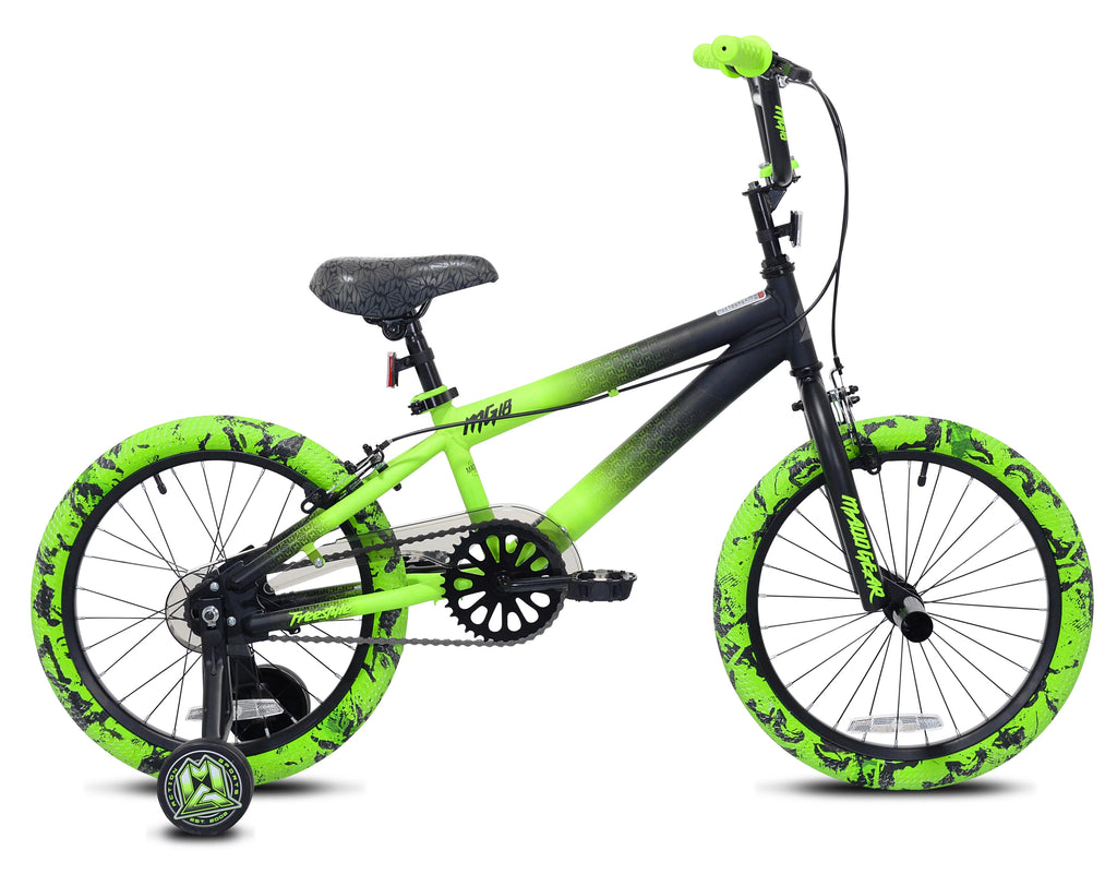 18" Black and Green BMX Bike I23145