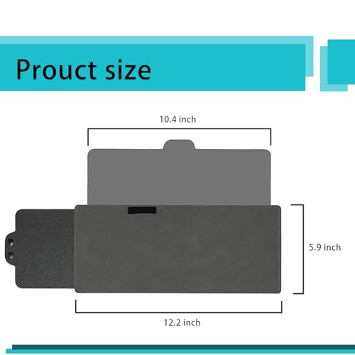 12.2" x 5.9" Retractable Car Sun Visor A172075