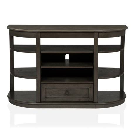 Gray MDF Console Table with Shelves G5598