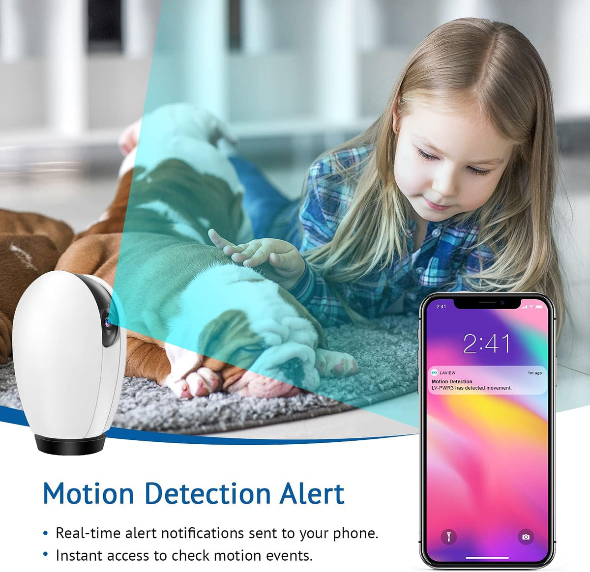 2X 32GB SD Cards, PT Indoor WiFi Security Camera System with Motion Detection, Two-Way Audio, Night Vision, Pack of 2 U417