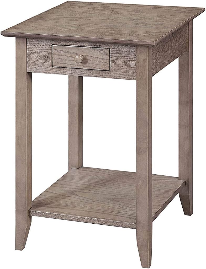 Cherry End Table with Drawer and Shelf E76314