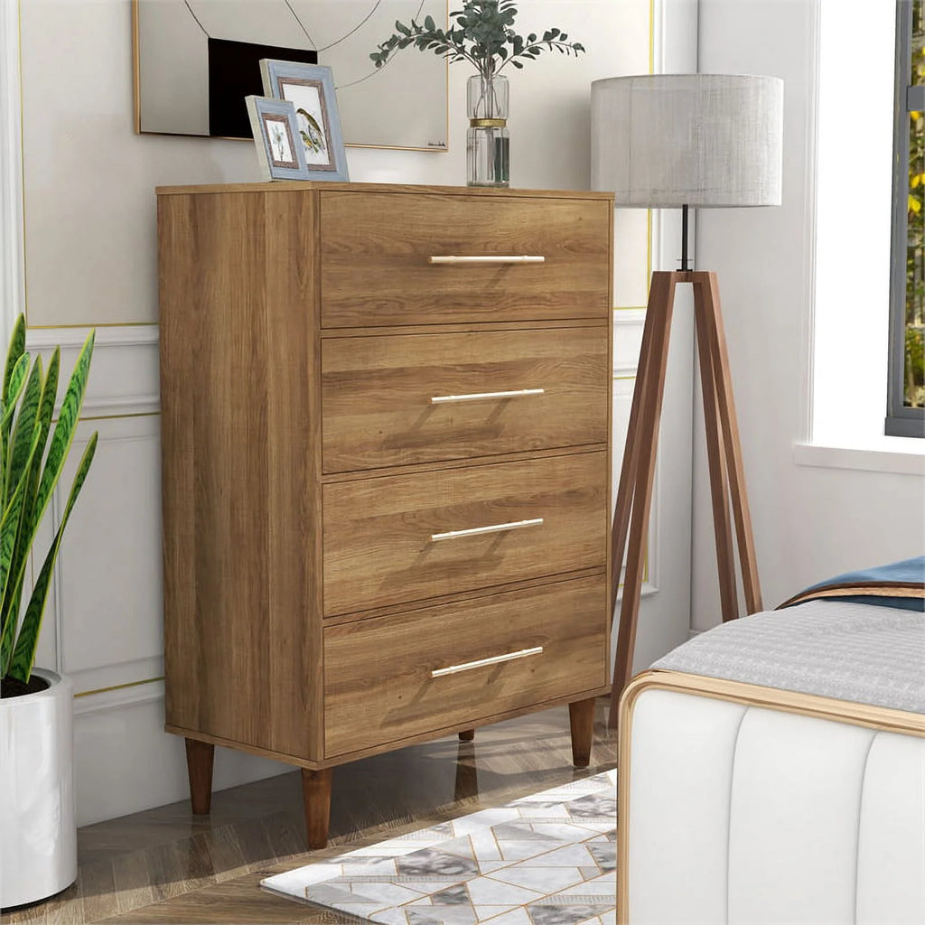 Farmhouse Wood 4-Drawer Chest E198521
