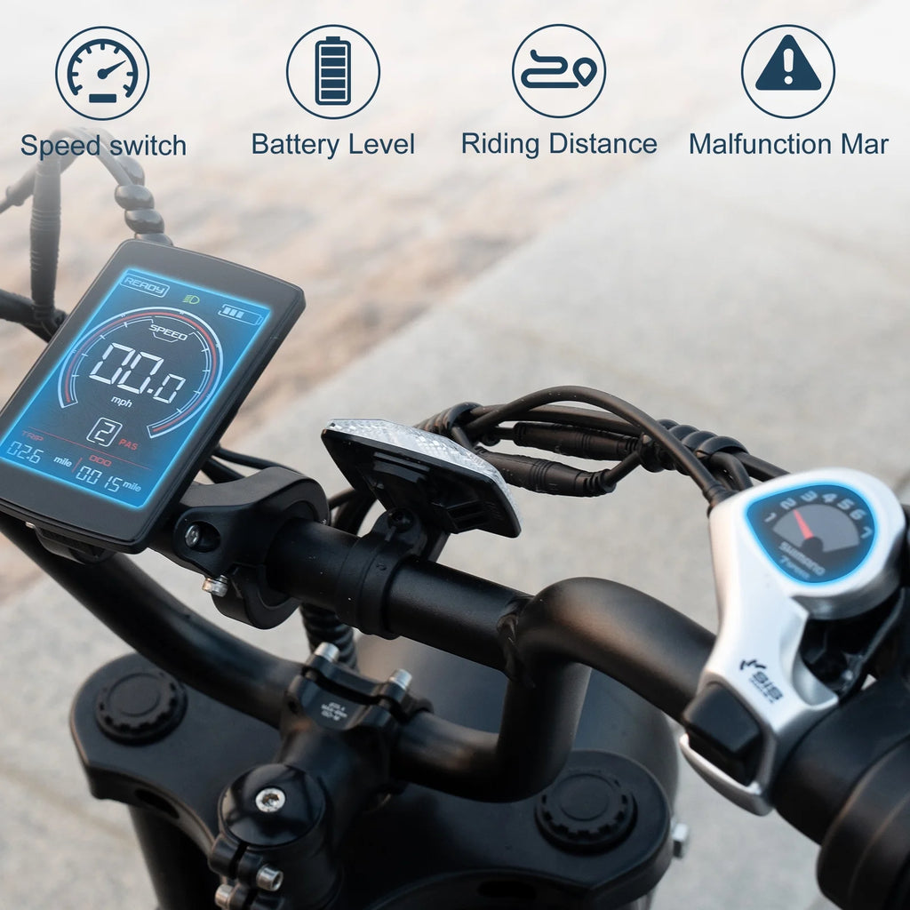 750W 48V 15Ah Electric Bike with 20 4.0 Fat Tire T476