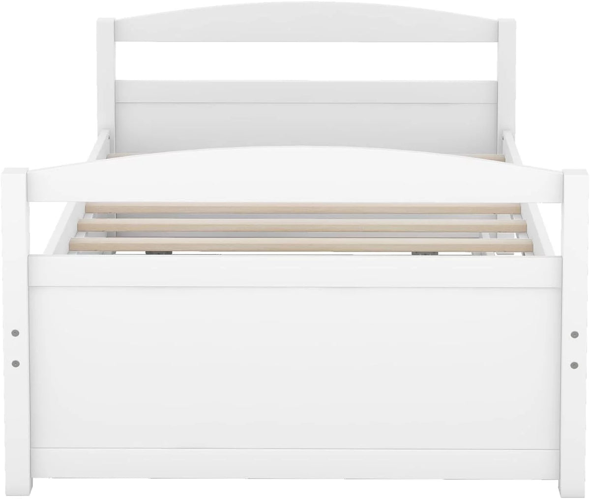 White Wood Daybed With Trundle N660