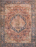 Red Navy 2'6 x 9'6 Rug F66916