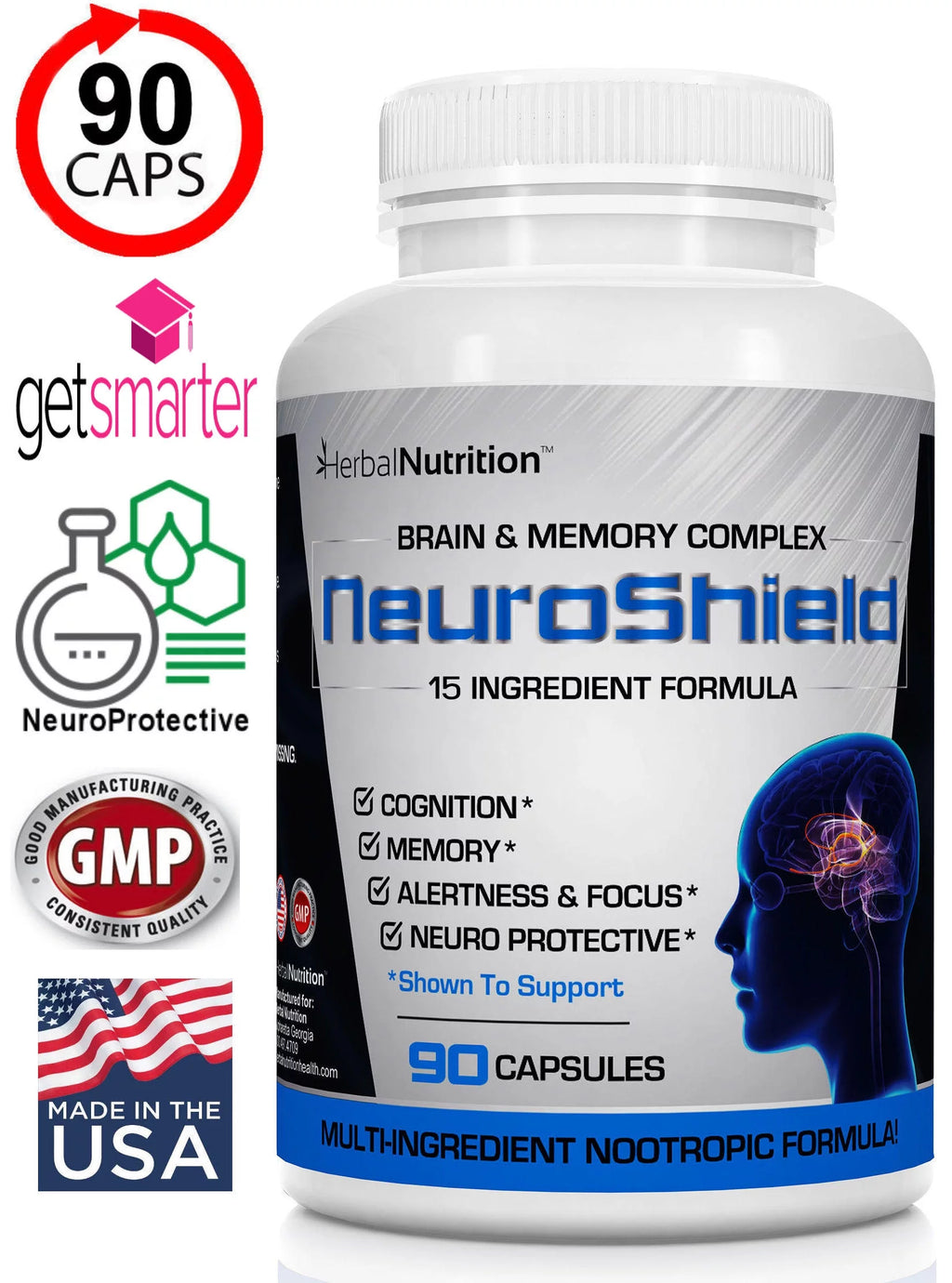 Bacopa Huperzine-A Brain Booster Supplement A9580