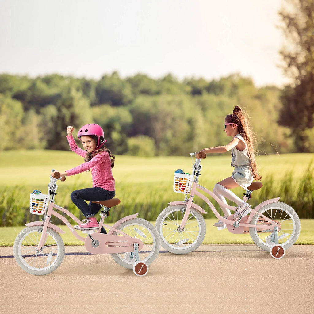 Pink Kids Bike with Training Wheel H9864