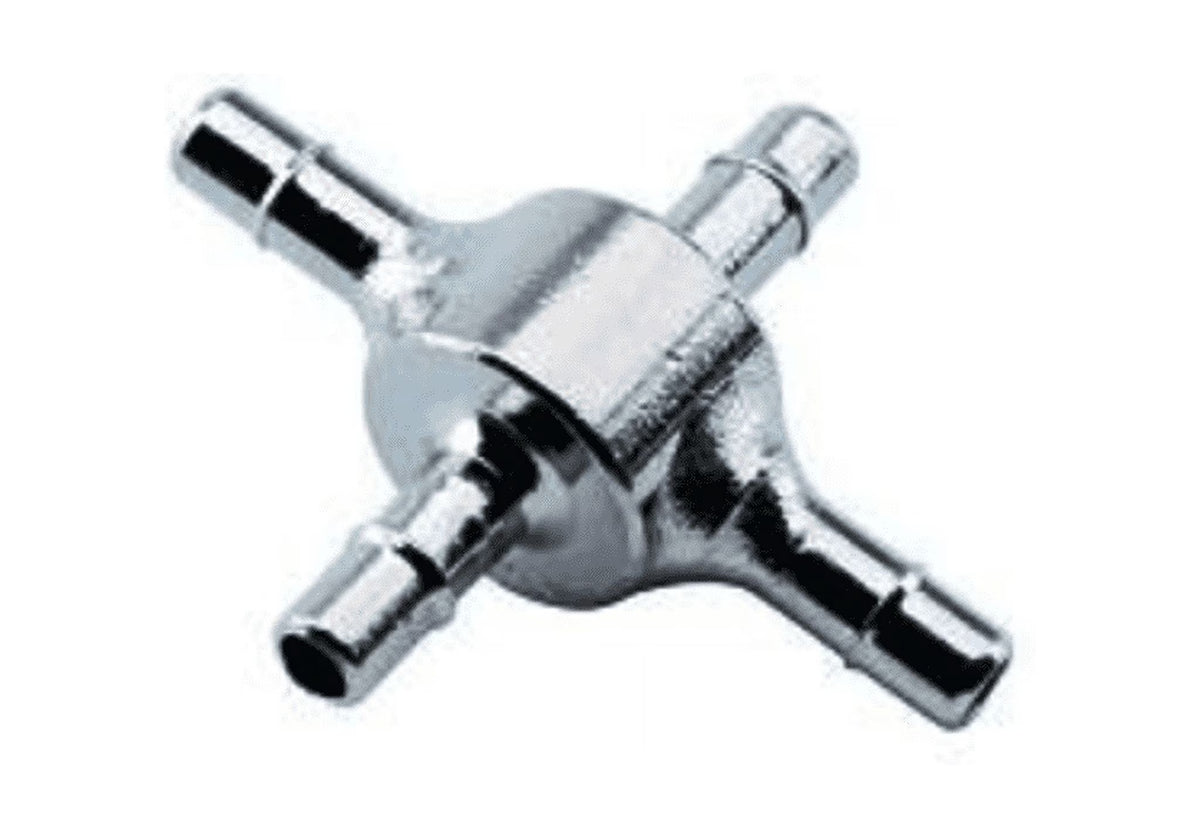 1/16" Cross Connector Metal 4 Way Tube Fitting E1961
