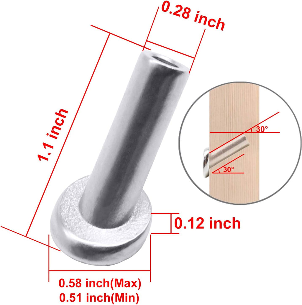 40 PCS 30 Degree Angle Cable Railing Corner Protector Sleeve for 5/32, 3/16 Wire Rope, T316 Stainless Steel K3905