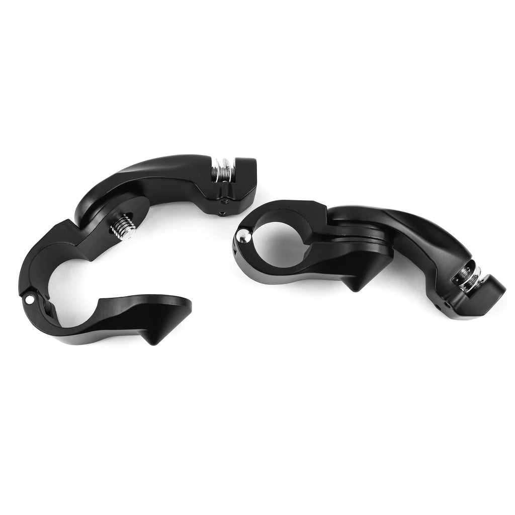Black Angled Adjustable Highway Foot Peg Mounting Kit, 1 Pair K984367