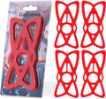 Motorcycle Phone Mount Tether 4-Pack Rubber Silicone Cell Phone Holder Band G43307