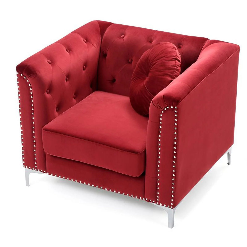 Velvet Sofa Chaise and Chair 2-Piece Set S876773