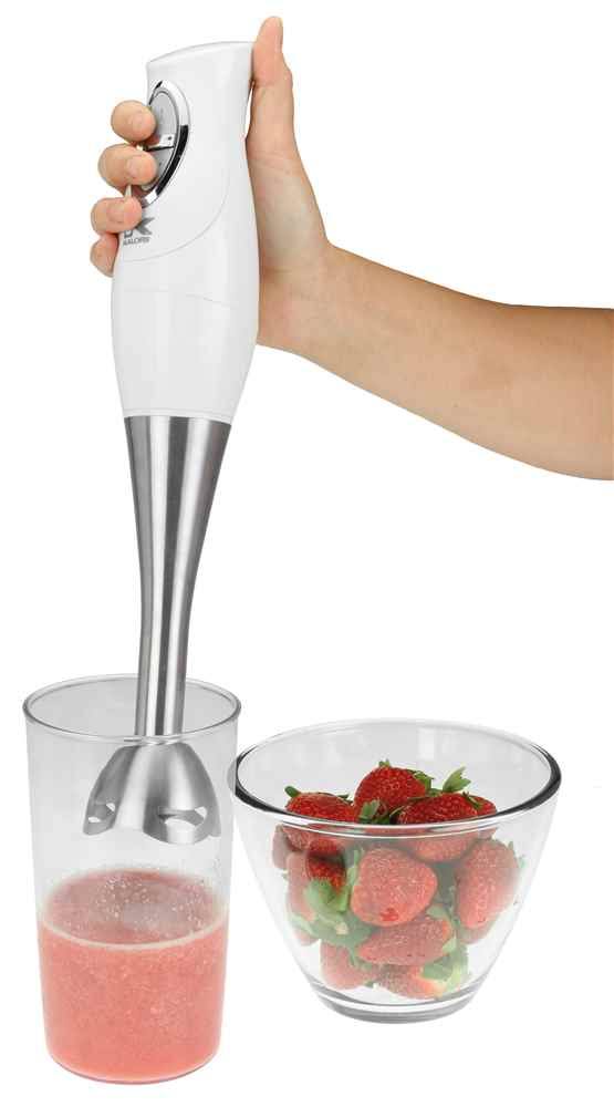 White Combi Mixer with Mixing Cup, Chopper & Whisk P34807