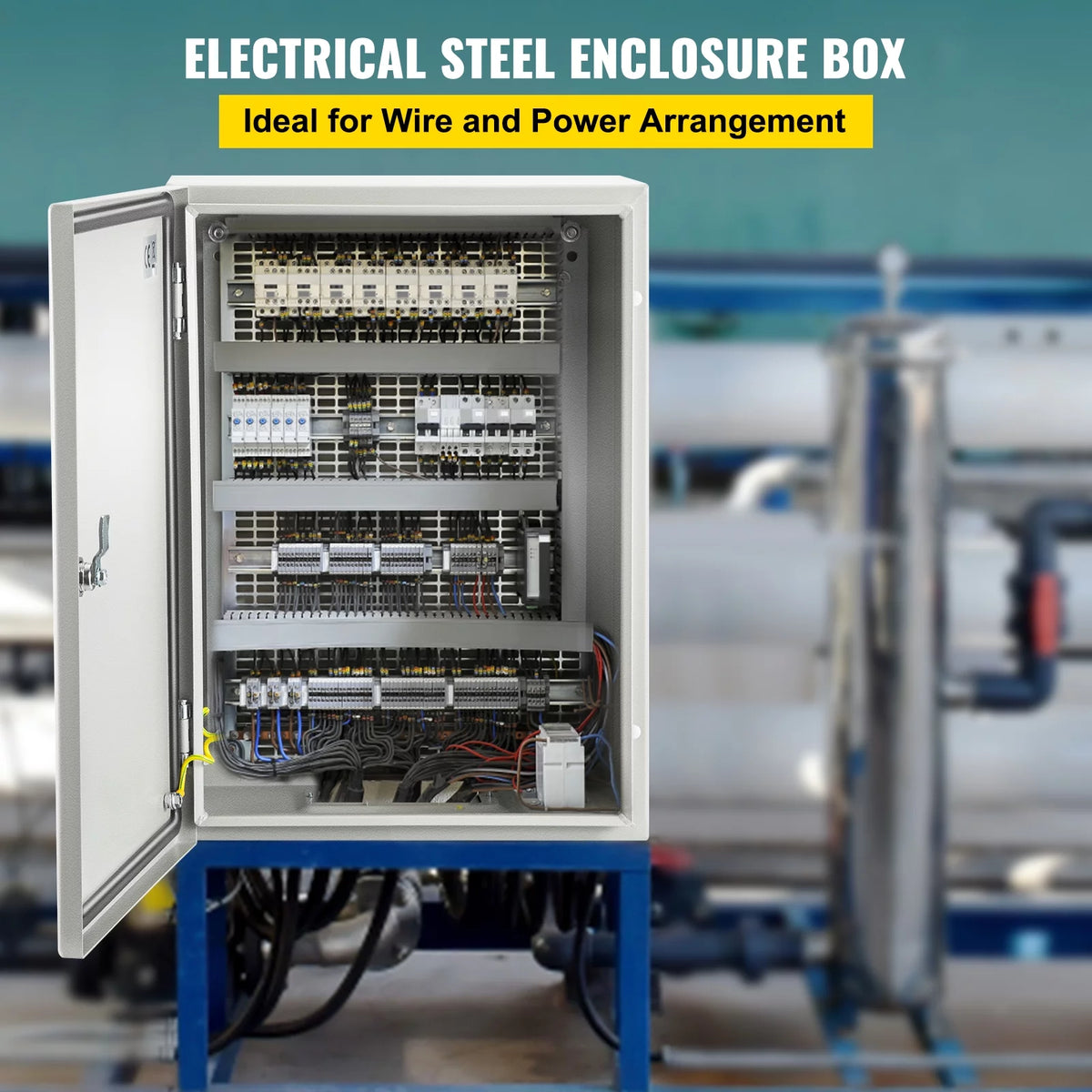 16" x 12" x 6" IP65 Carbon Steel Electrical Enclosure Box Y2634