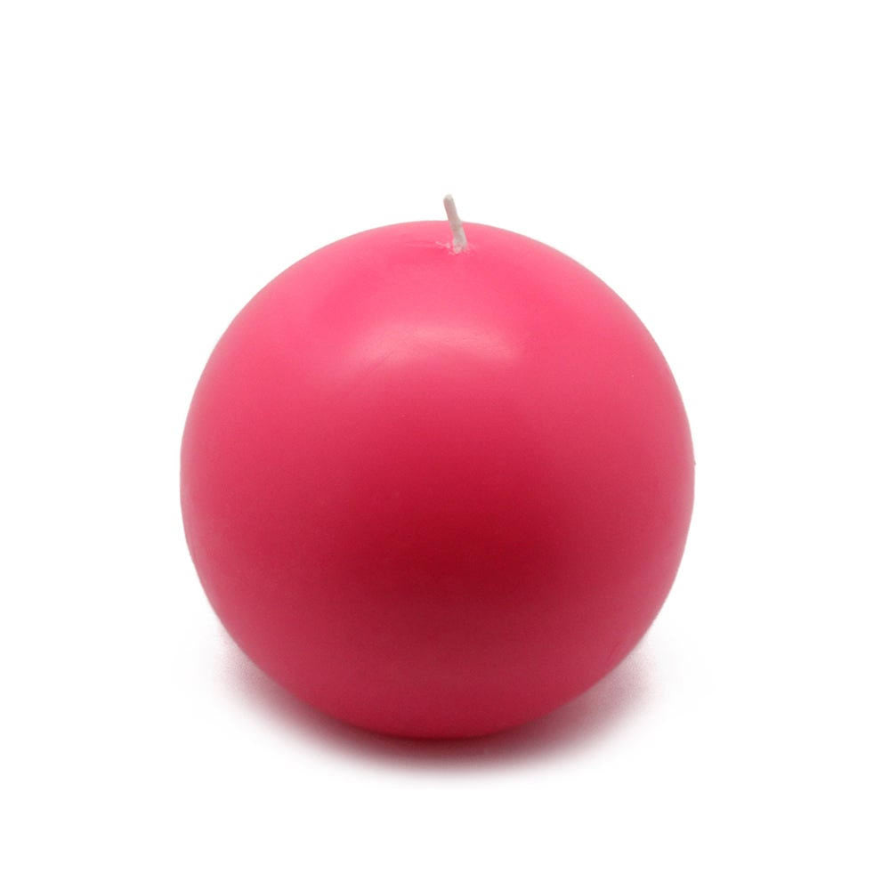 White Ball Candles 12 Pcs Y424
