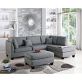 Reversible Sectional Sofa Set with Ottoman Q5147